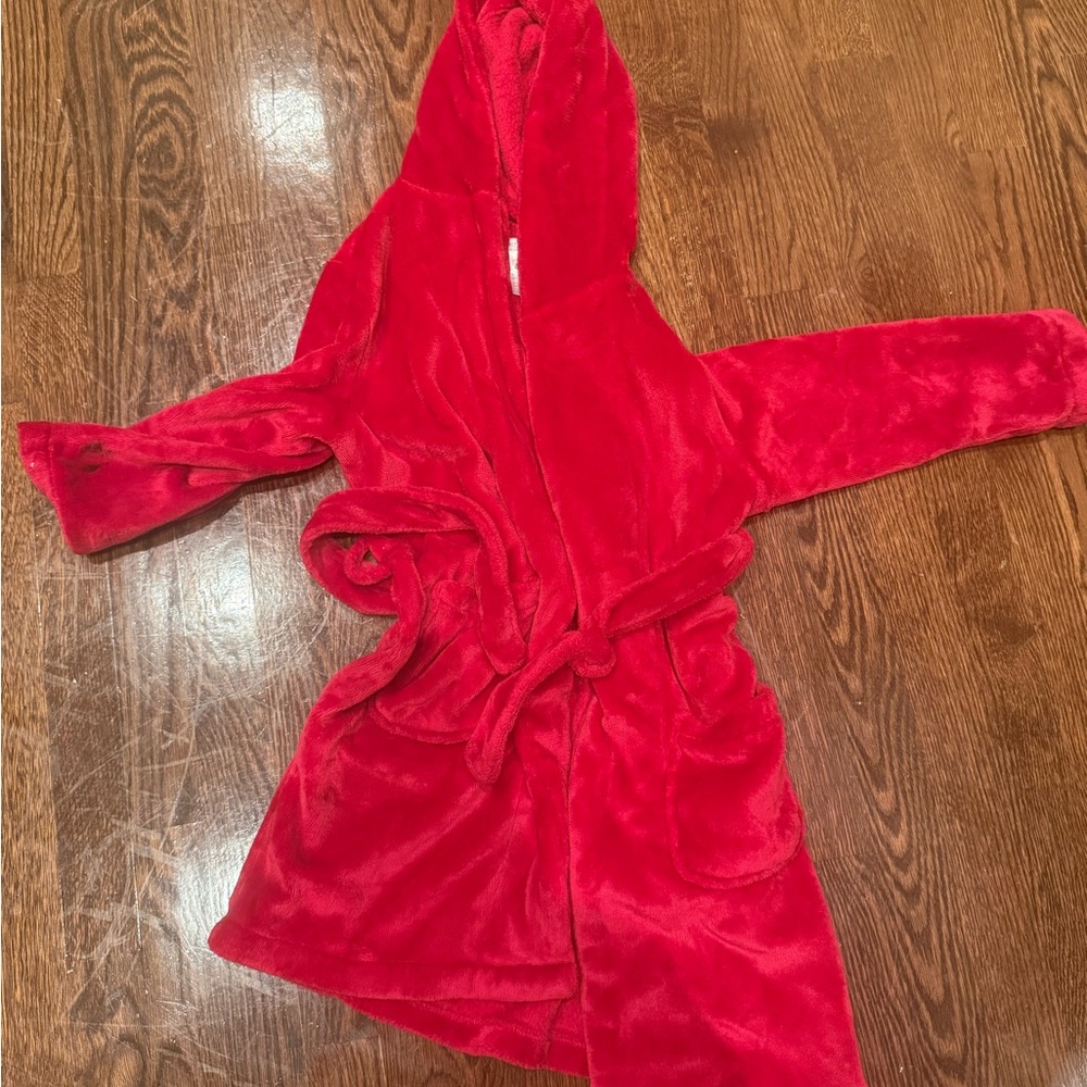 Pottery Barn Red Kids Robe
